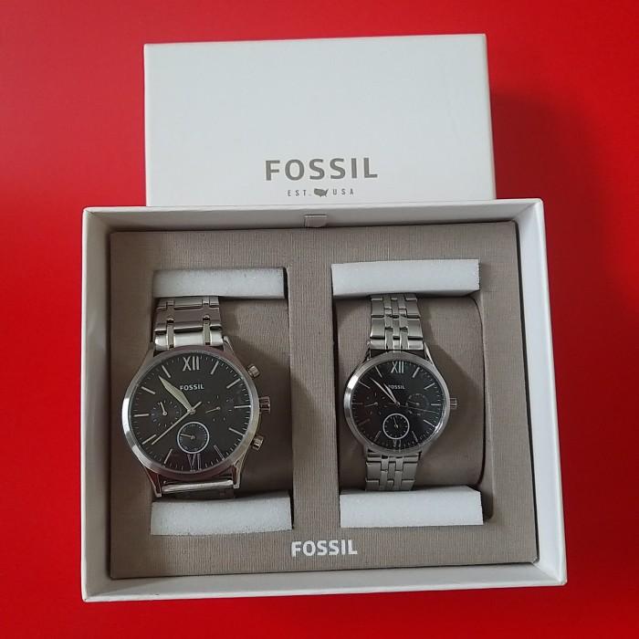 fossil watch couple set BQ2469 set