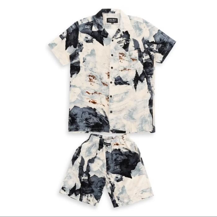 Piyama pria dewasa sleepwear men tie dye set pria baju tidur piyama
