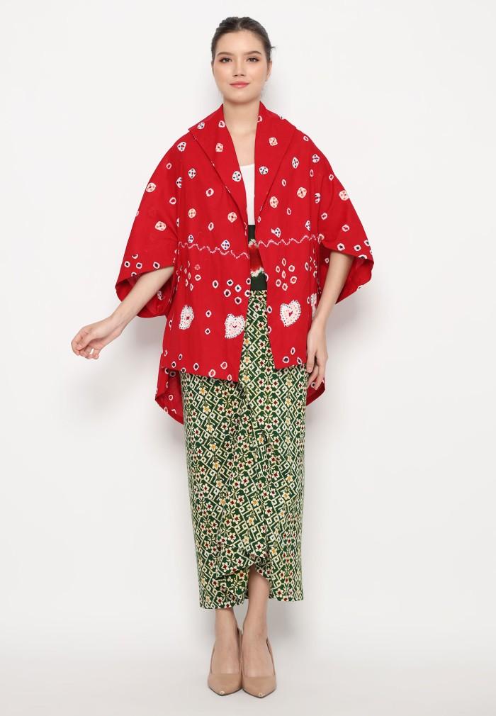 Outer Batik Jumputan Dian Sastro Merah