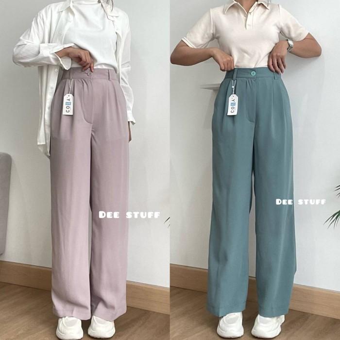 Loose Pants Trousers Wanita - Anti Kusut - Celana Kulot (Part 1)