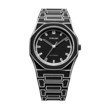 Jam Tangan D1 Milano Polycarbon Black Sketch 40.5mm D1-PCBJ33