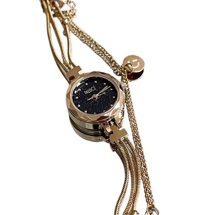 Jam Tangan Wanita Medieval temperament small watch women, exquisite small bracelet girls light luxur
