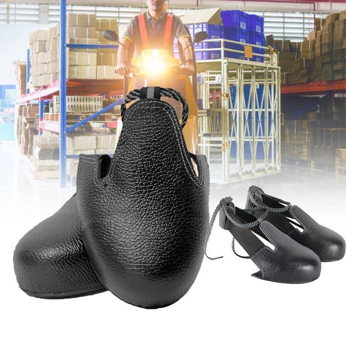 Safety Toe Cap Overshoe Visitor Toe Guard Safety Shoes Kepala Besi Pelindung Boots Sepatu Safety