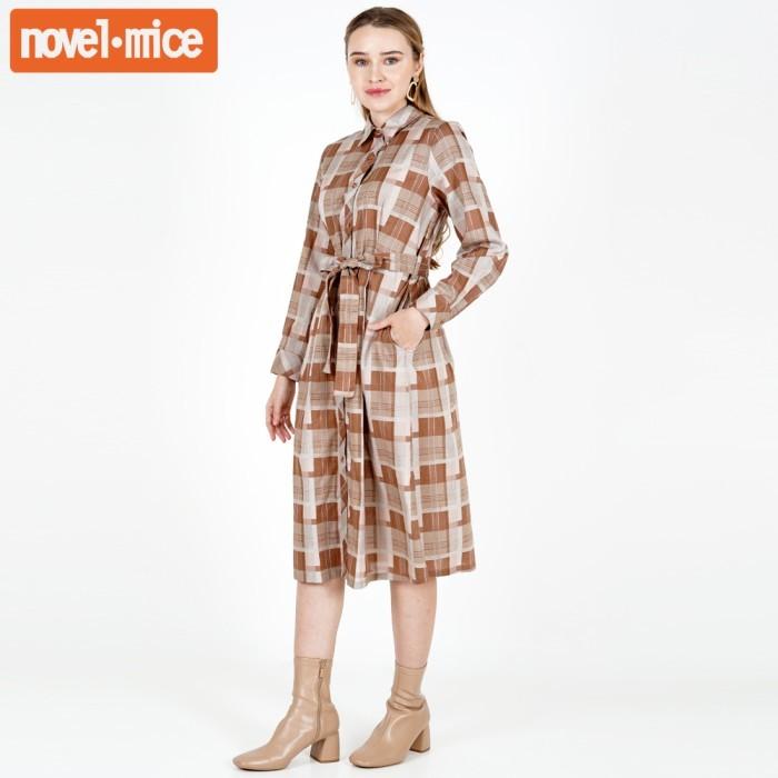 Novel Mice - Dress Choco Nara Plaids