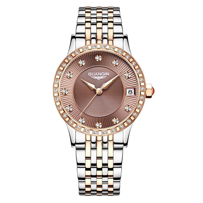Jam Tangan Wanita GUANQIN Luminous Date Automatic Mechanical Women Wrist Watches Top Luxury Brand St