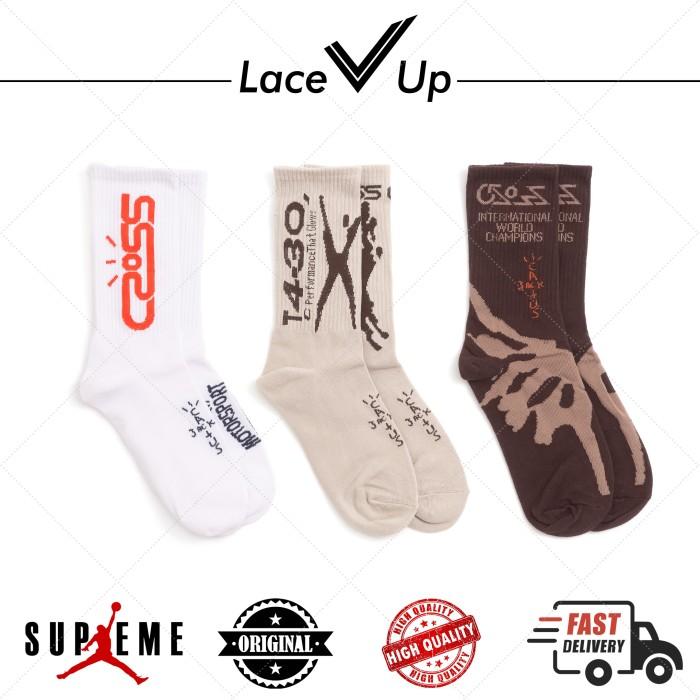 Kaos Kaki Travis Scott Cactus Jack Crossover Socks