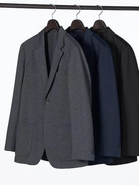 UNIQLO JAS BLAZER PRIA DARK GREY FREE DASI 774