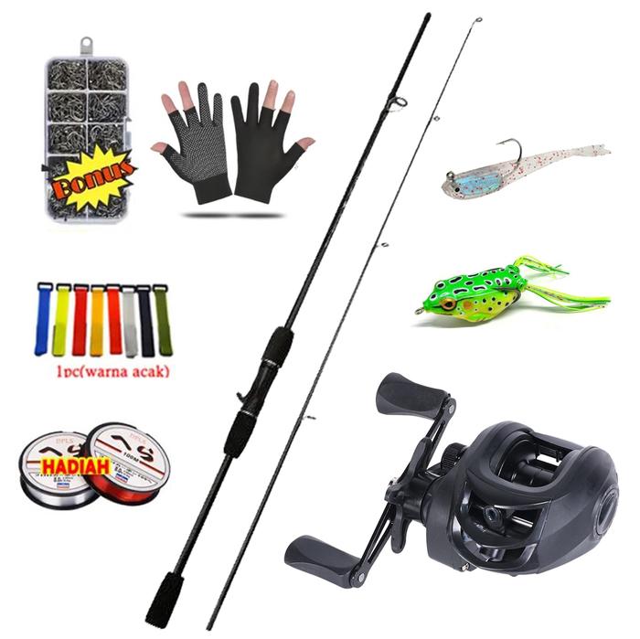 beli 1 dapat 6 1.6M/1.8M/2.1M/2.4M Joran Pancing Set / joran pancing 1 set murah / pancing 1 set len