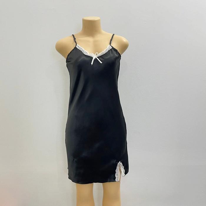TERLARIS Baju Tidur Dress Satin | Baju Tidur Daster Wanita Bahan Satin | Gaun Malam | Baju Haram | B