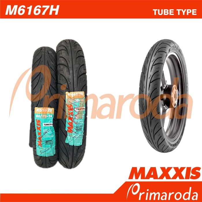 Sepasang Ban Suzuki Address FI Tube Type Maxxis M6167H