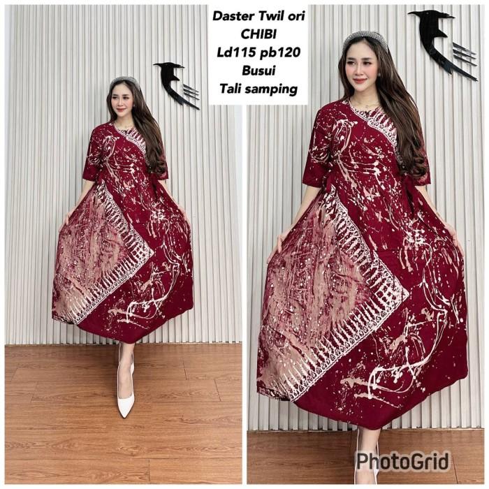 TERLARIS Dress Cibitung twill abstrak proses malam