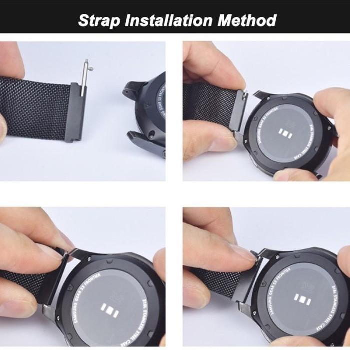 NEW Strap Stainless Smartwatch Imilab W12 Steel Tali Jam