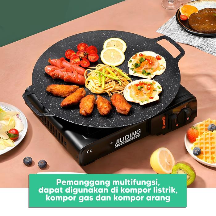 GRILL PAN / PLATE / WAJAN INDUKSI / PANGGANGAN / WAJAN KUALI DATAR / LOYANG DATAR UNTUK PANGGANG DAN