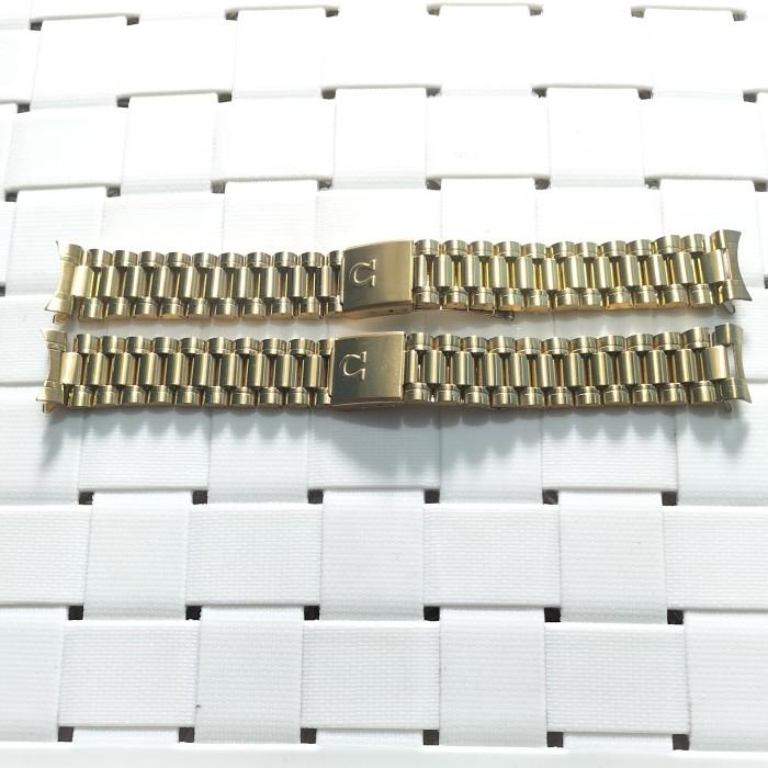 UCW STRAP TALI JAM TANGAN RANTAI OMEGA SIZE 18MM DAN 20MM WARNA GOLD