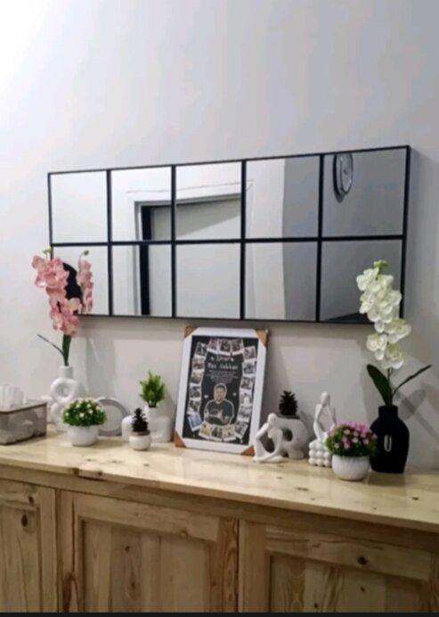 Cermin kotak persegi 18x18/cermin aesthetic/cermin rias/cermin dinding