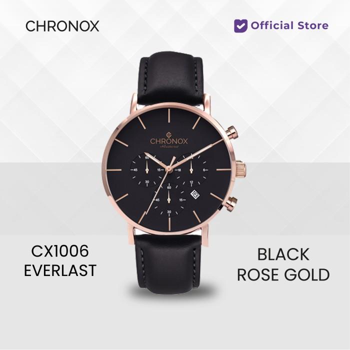 UCW CHRONOX JAM TANGAN PRIA KULIT ANALOG - CX1006 EVERLAST