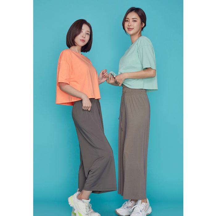 [MINNE] STL METRO OVERFIT CROP SHORT SLEEVE / ATASAN OLAHRAGA CROP WANITA STL METRO