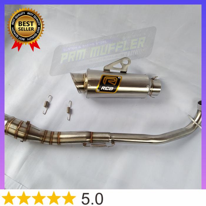 Knalpot Racing RCB Titan stenliss for Jupiter Z Z1 REVO Absolute Supra x 125 Vega R ZR rr Vega force