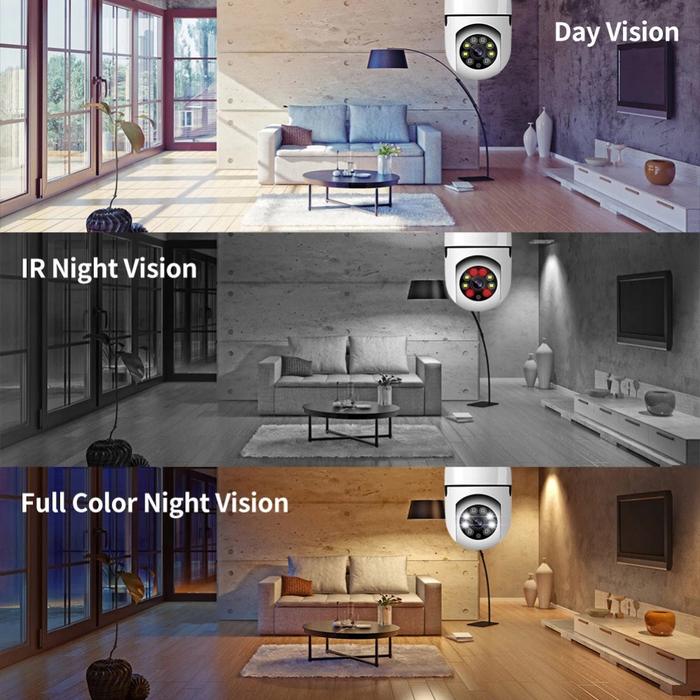 CCTV jarak jauh Kamera Pemantauan Jarak Jauh Nirkabel Ponsel Terhubung WiFi 360 °kamera cctv konek