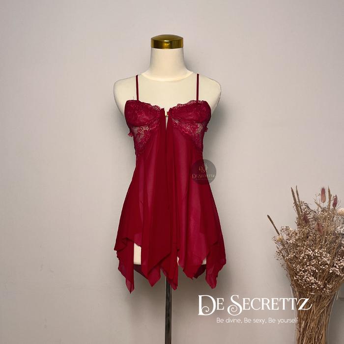 Desecrettz Naomi Baju Tidur Wanita Sexy Includes Lingerie Sexy & G String, Baju Haram Sexy, Baju Tid