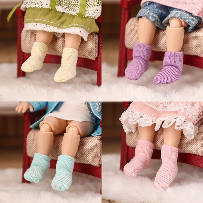 OB11 Mini Cute Colourful Socks Doll White Socks ob Short Sock for 1/12bjd,obitsu11,mollys,ob11 Doll