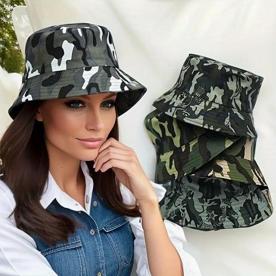 Topi Army CAmuflase Hat Topi Bucket Hats Fisherman Cap Topi Tompi TOpi Loreng-loreng