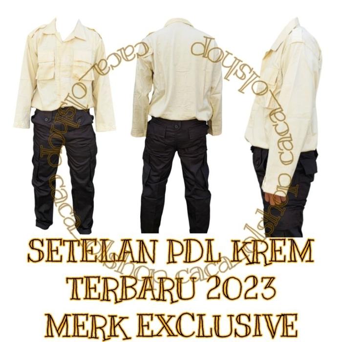BESTSELLER- 1 STEL SERAGAM SETELAN BAJU PDL MERK AR EXCLUSIVE BIRU HITAM SATPAM DONGKER NAVY SECURIT