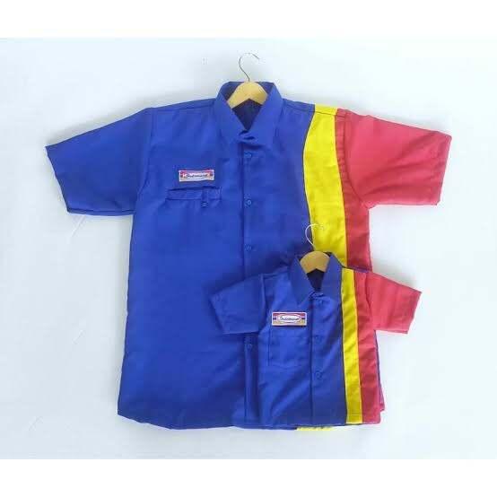 Baju profesi kasir indomaret, seragam cosplay indomaret, baju anak indomaret anak murah bandung