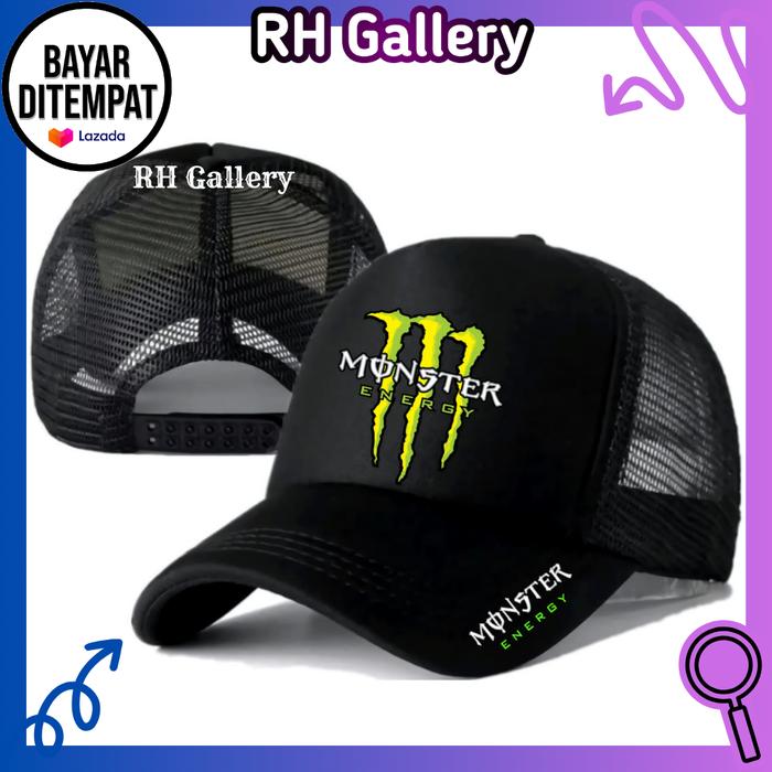 RH Gallery Topi Trucker MONSTER ENERGY - Topi Distro MONSTER ENRGY Logo - Topi MONSTER ENERGY SPONSO