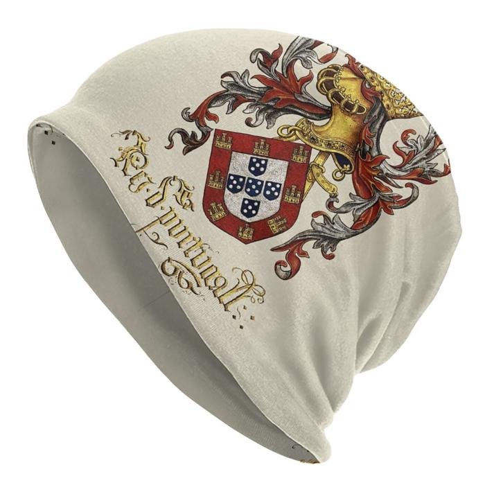 Arms Of King Of Portugal Beanie Cap Bonnet Homme Knit Hats Hip Hop Outdoor Ski Livro do Armeiro-Mor