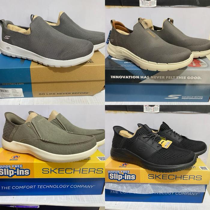 BIG SIZE SIZE 44 45 46 SEPATU SKECHERS ORIGINAL SLIP ON SPORTS PRIA MEN UKURAN BESAR BERKUALITAS