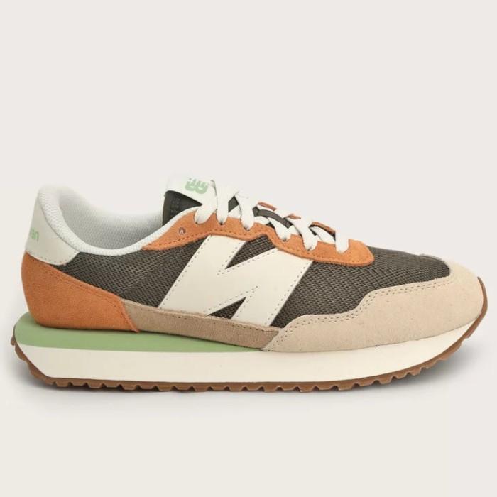 Sepatu Sneakers Pria New Balance 237 Dark Moss Sepia Original MS237AH