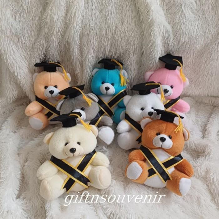 boneka wisuda / boneka beruang kecil / sauvenir wisuda / boneka untuk buket