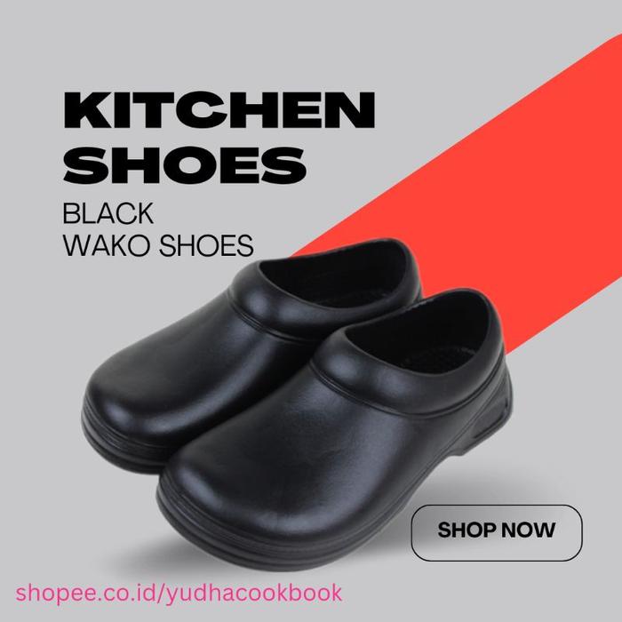 WAKO SEPATU KITCHEN CHEF SHOES CHEF CLOG BERKUALITAS