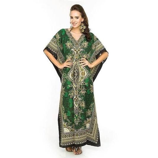Daster Kaftan & Gamis Import India Batik Biru Muda