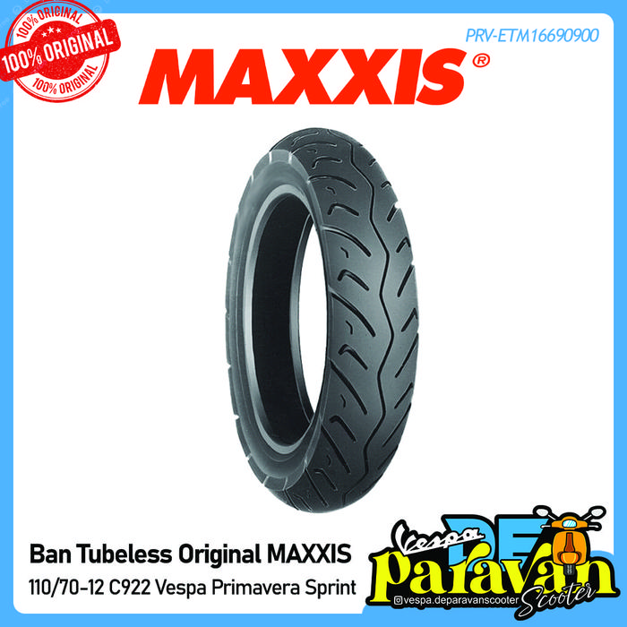 MAXXIS C922 110/70-12 47P TL Ban Tubeless Ring 12
