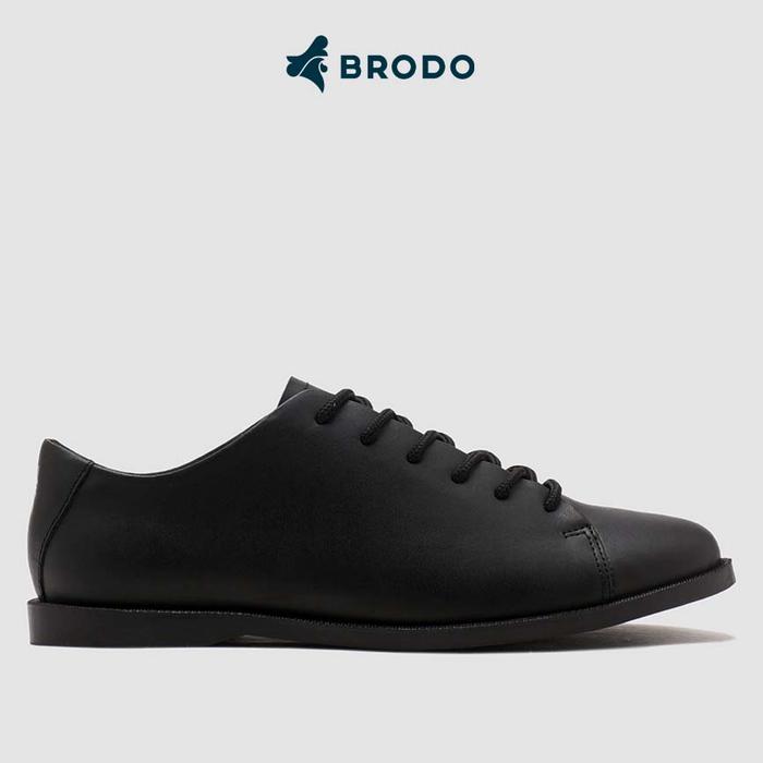 BRODO - SEPATU PONTE ECO FULL BLACK BERKUALITAS