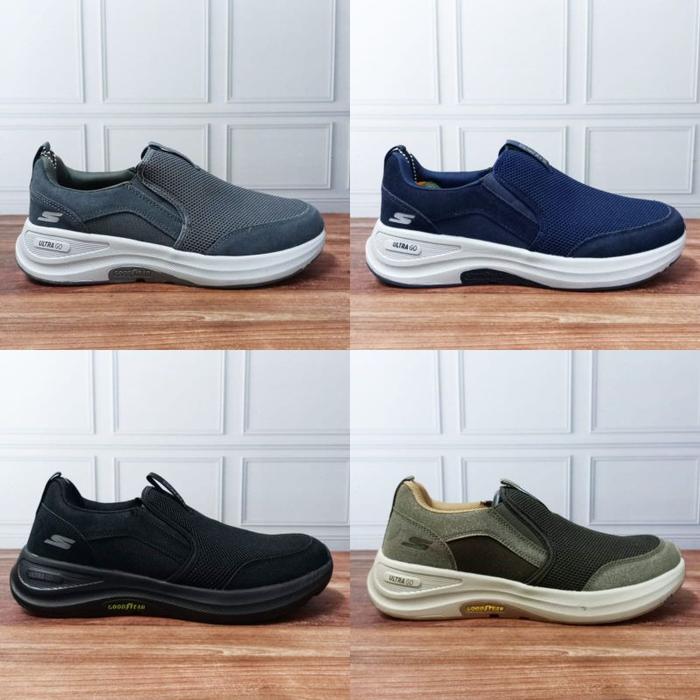 SKECHERS ULTRA GO X GOODYEAR/SEPATU PRIA/SEPATU SLIP ON/SKECHERS BERKUALITAS