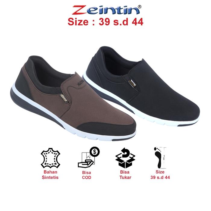 ZEINTIN - SEPATU KETS PRIA ORIGINAL ZEINTIN I HITAM | SEPATU SNEAKERS PRIA I SEPATU KASUL BJ BERKUAL