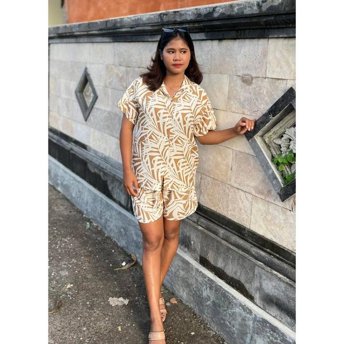 Baju Tidur wanita Motif Vanesa One set pyama rayon baju santai setelan baju bali sesuai foto Harga P