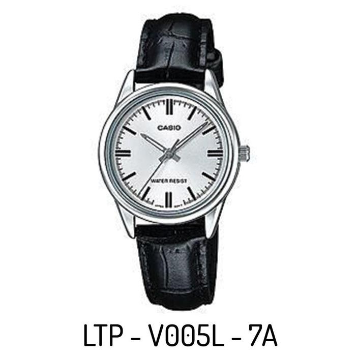 Casio LTP-V005L jam tangan wanita (Jam Tangan Kulit)