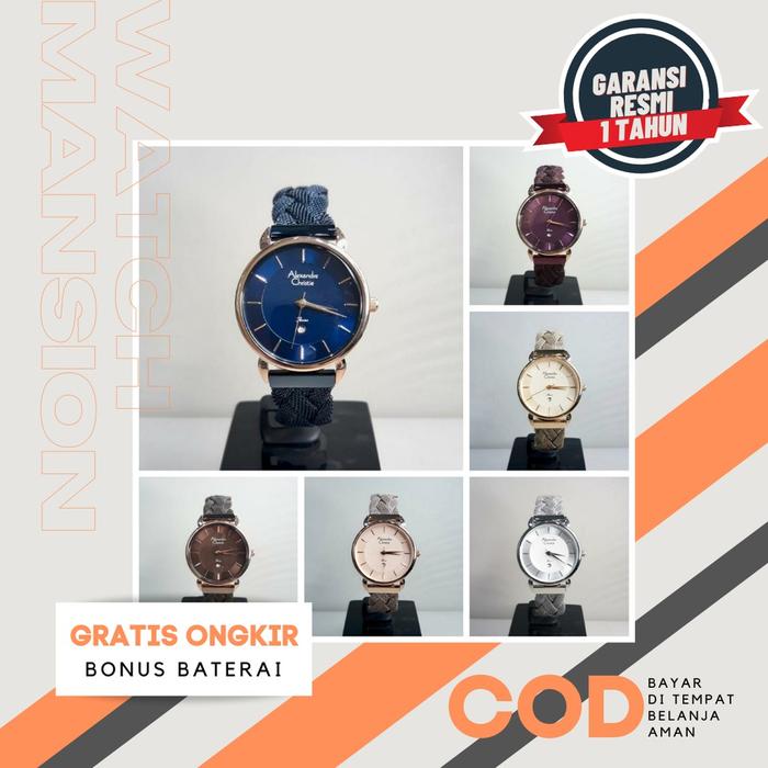 JAM TANGAN WANITA AC 2857 ALEXANDRE CHRISTIE 2857 ORIGINAL & GARANSI RESMI AC JAM CEWEK AC2857