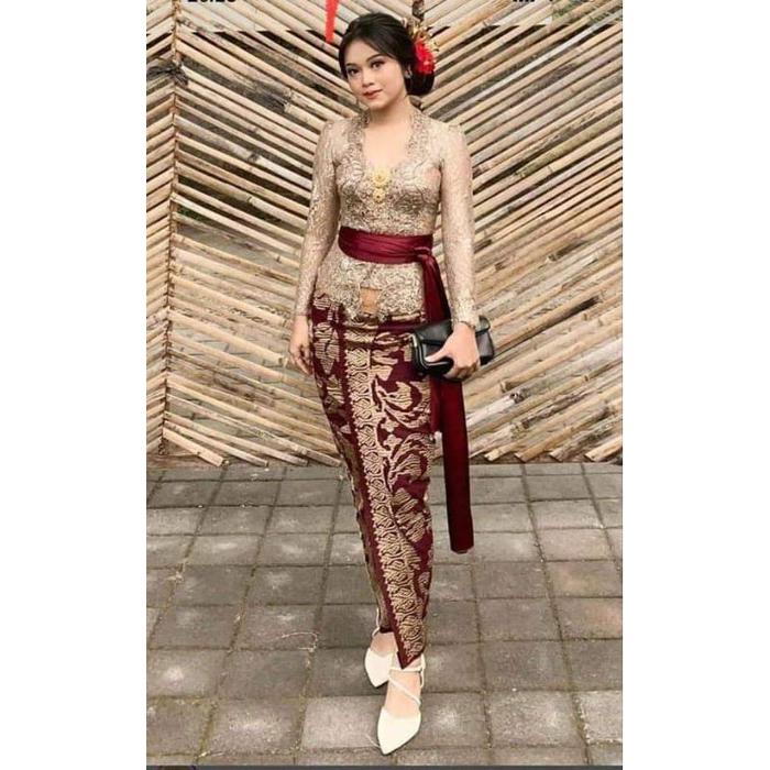 Promo Terbaru! Kamen Jadi Songket Bordir Premium Melar Spesial Maroon Ukuran Atau Size M L XL Dan XX