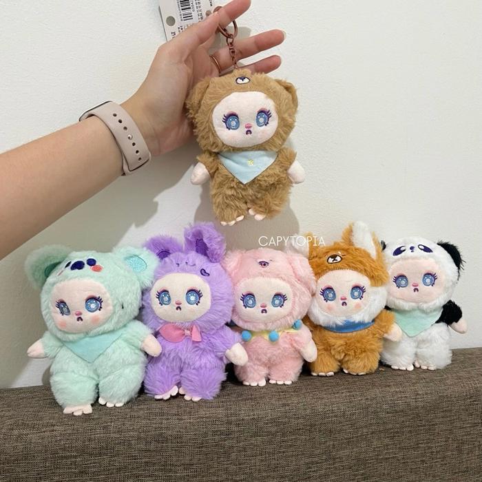 Ganci Migo Animal Party Bagcharm Plush Doll / Gantungan Kunci Migo Animal Party Kostum / Migo Keycha