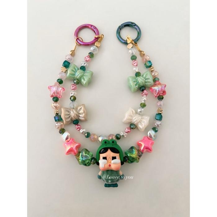 Premium Luxury 2 Ways Phone & Bag Charm - Popmart (Crystal & Swarovski Included) Promo!