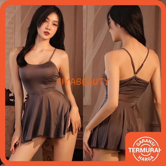 TERBARU Lingerie Sexy Short Dress Lingerie Set Baju Lingerie Sexy Hot Sexy Lingerie Baju Tidur Sexy 