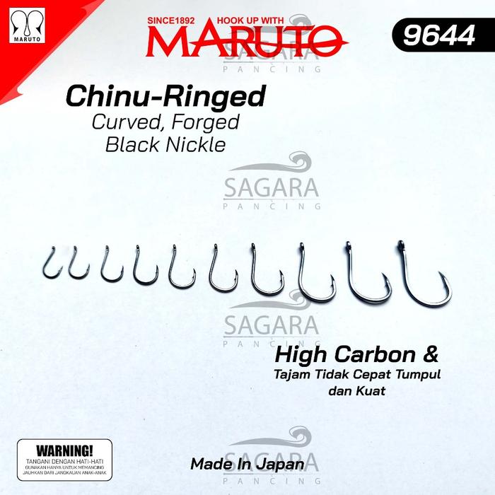 Hook Maruto Chinu Ring 9644 Made In Japan Tajam dan Kuat Kail Galatama Kail Pancing Dasaran