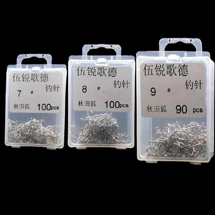 Kail Pancing Set Isi Banyak Kail Pancing Carbon Akitakitsune Box