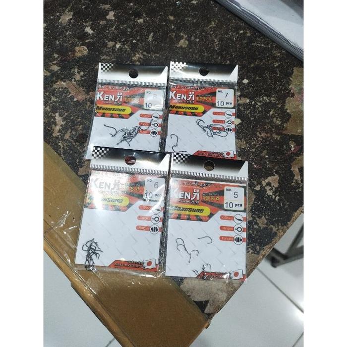 1kotak(40bungkus) kail pancing kenzi murah 1054 marusode
