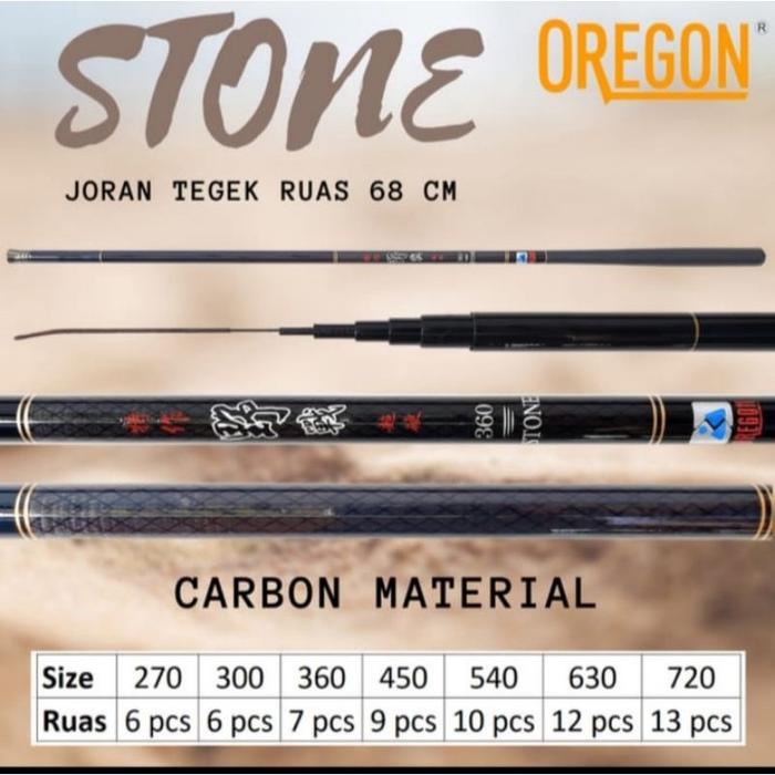 Joran Tegek Oregon Stone 450 & 540 Bonus Kambangan